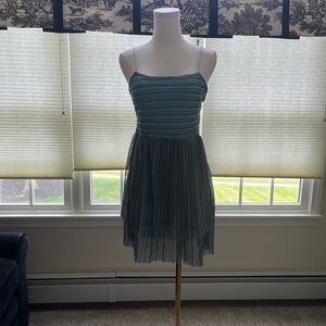 Striped multi colored Spaghetti Strap Dress